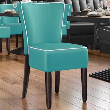 AMERICAN | Retro Diner Stoel | Turquoise | Leer