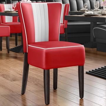 AMERICAN 1 | Retro Diner Stoel | Rood | Leer