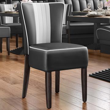 AMERICAN 1 | Retro Diner Stoel | Zwart | Leer