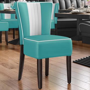 AMERICAN 1 | Retro Diner Stoel | Turquoise | Leer