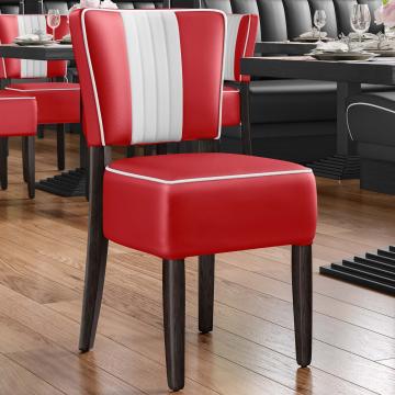 AMERICAN 2 | Retro Diner Stoel | Rood | Leer