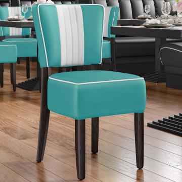 AMERICAN 2 | Retro Diner Stoel | Turquoise | Leer