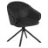 Amina | Hotellstol | Svart | Tyg/Textil | Vridbar bas