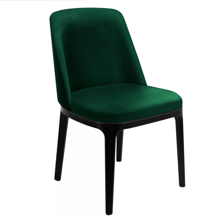 Annika | Chaise de bistrot | Velours | Vert