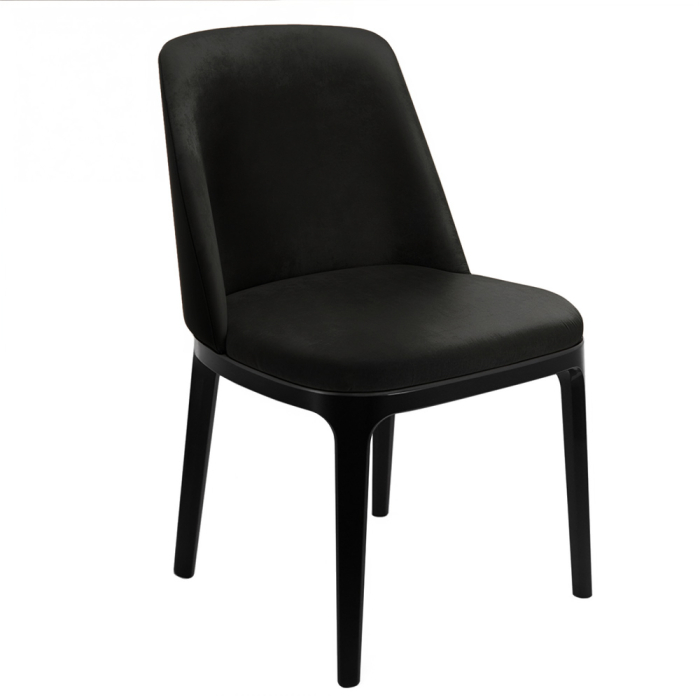 Annika | Bistro Chair | Velvet | Black