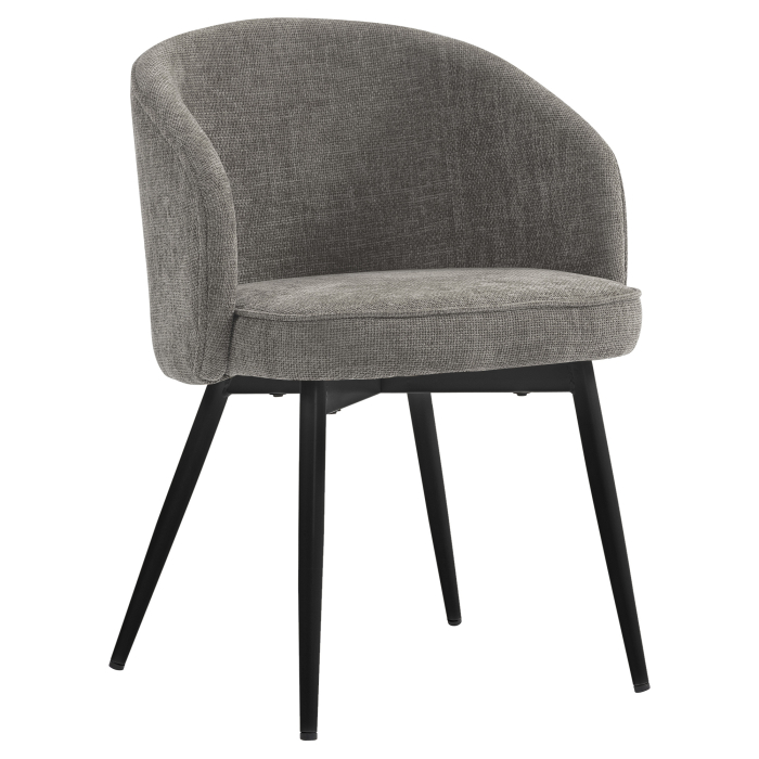Antonella | Hotel Stuhl | Grau | Stoff/Textil