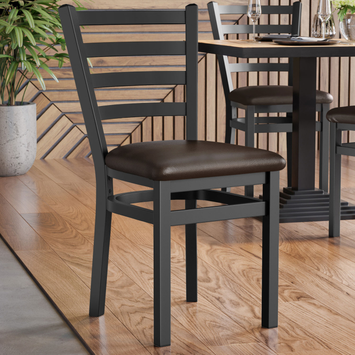 ANTONIO STEEL | Bistrostol | Läder | Mörkbrun