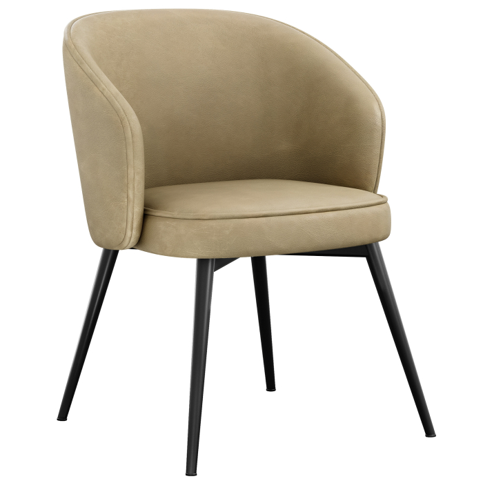 Antonella | Hôtel Chaise | Beige | Cuir