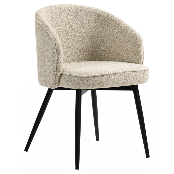 Antonella | Hotel Silla | Beige | Tela de peluche