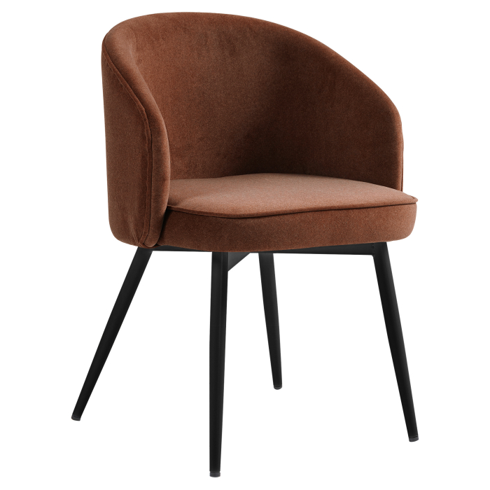 Antonella | Hotel Stol | Rød Bronze | Samt