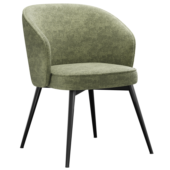 Antonella | Hotelstoel | Groen | Stof/Textiel