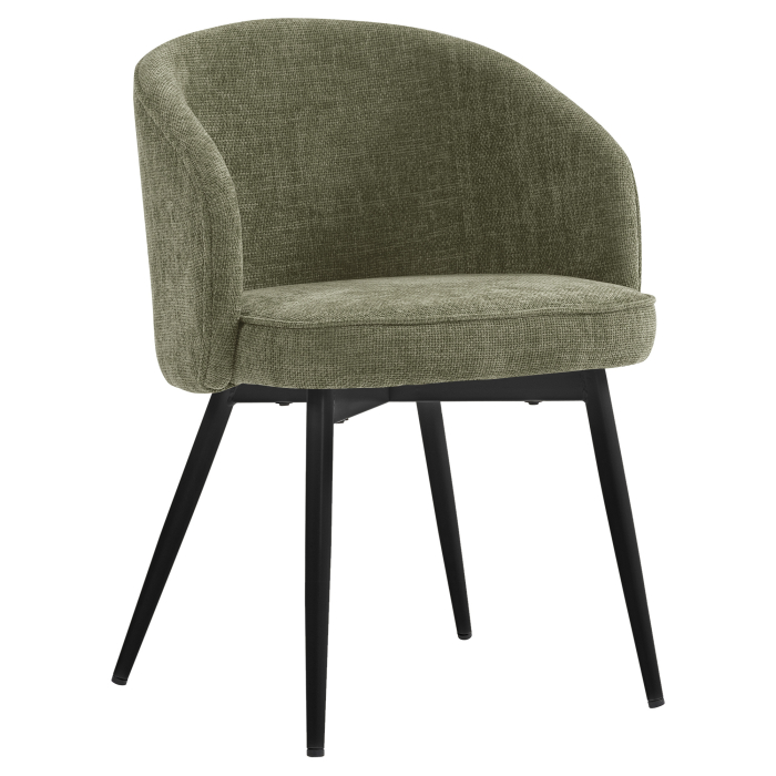 Antonella | Hotelstoel | Groen | Stof/Textiel