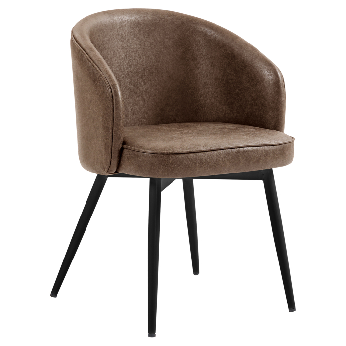 Antonella | Hôtel Chaise | Marron | Cuir