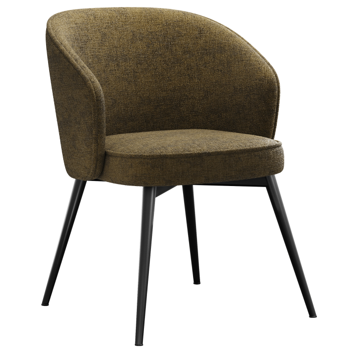 Antonella | Hôtel Chaise | Brun | Tissu/Textile
