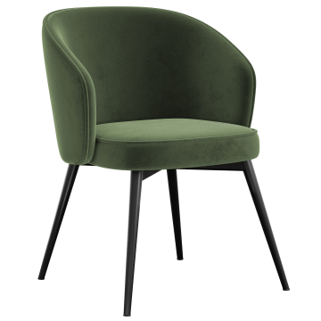 Antonella | Hotel Stoel | Groen | Fluweel