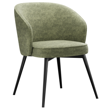 Antonella | Hotelstoel | Groen | Stof/Textiel