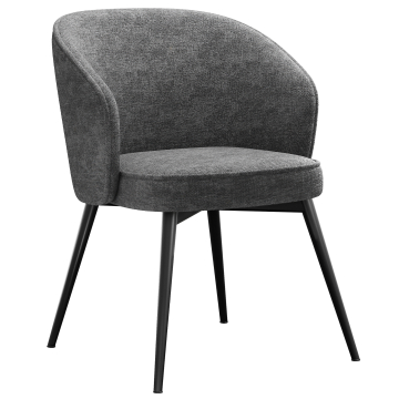 Antonella | Hôtel Chaise | Gris | Tissu/Textile
