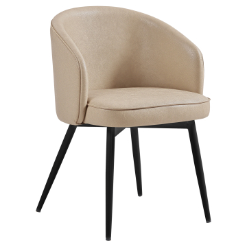 Antonella | Hotel Stol | Beige | Læder