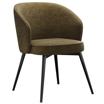 Antonella | Hôtel Chaise | Brun | Tissu/Textile