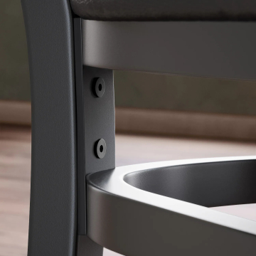 ANTONIO STEEL | Chaise de restaurant | Rouge | Cuir