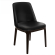 Annika | Chaise de bistrot | Cuir | Noir
