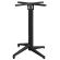 APIA | Bistro barbordstel | 4 ben | Fod: 44 x 50 cm | Søjle: 6x109 cm | Sort / Sammenklappelig