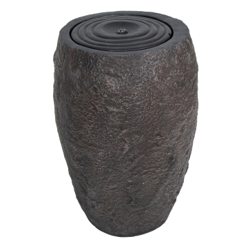 AQUA | Garten Brunnen | Ø:H 68 x 72 cm | Beton | Schwarz