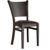 ARMANDO STACK | Bistrot chair | Dark Brown | Leather