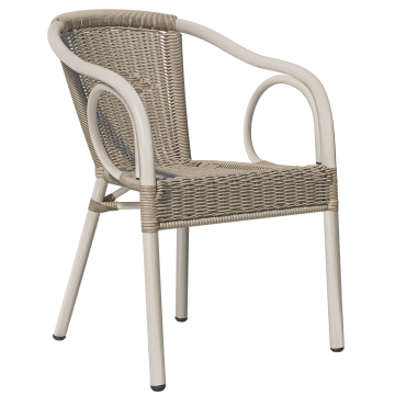 ARGOS | Bistro Rattanstuhl | Grau | Rattan | Stapelbar