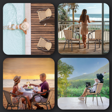 ARGOS | Caféstol i rattan | Lys brun | Rattan | Stabelbar
