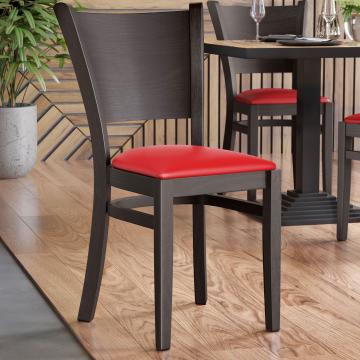 ARMANDO STACK | Bistrostuhl | Rot | Leder