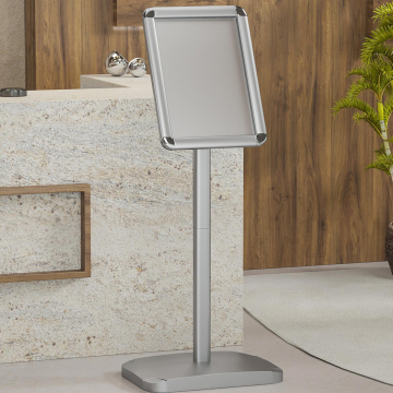 Atlanta | Info Stand | Silver | A4 | Premium