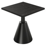 AURELIA CNE | Bistrobord | B: 70 x 70 cm | H 76 cm | Svart | Fot: Svart