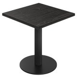 AURELIA TOR | Bistrobord | B: 60 x 60 | H 73 cm | Svart | Ben: Svart