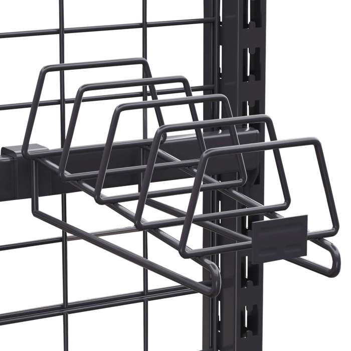 BROOKLYN | Varekrok | plateholder | 4x rom hver 9cm | B: D 16 x 40 cm | antrasitt