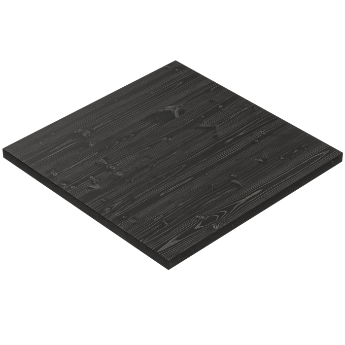 AURELIA | Solid Wood Table Top for Gastro Use | W:D 60 x 60 cm | Black | Square