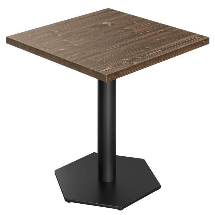AURELIA AG | Bistro Table | W:D 60 x 60 cm | H 76 cm | Walnut | Frame: Black