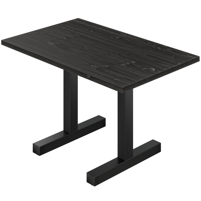 AURELIA CAT | Bistrobord | B: 120 x 70 cm | H 76 cm | Svart | Ram: Svart | Särskild: 6 x 6 cm