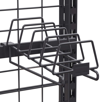 BROOKLYN | Varekrok | plateholder | 4x rom hver 9cm | B: D 16 x 40 cm | antrasitt