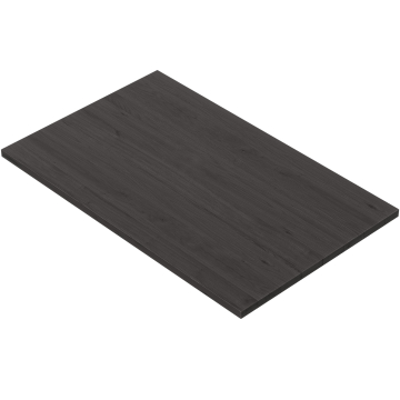 AURELIA | Plateau de table massif Gastro | B:T 120 x 70 cm | Noir | Rectangulaire