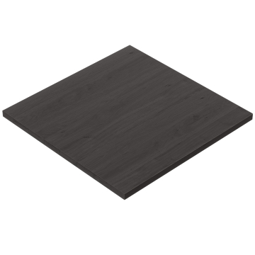 AURELIA| Plateau de table massif Gastro | L: P 60 x 60 cm | Noir | Carré