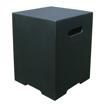 AURORA | Gasflaschen Abdeckung | B:T:H 40 x 40 x 50 cm | Beton | Schwarz