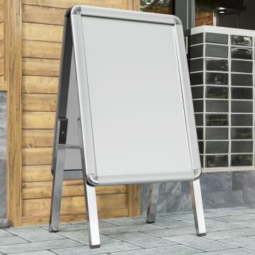 AUSTIN | Advertising Stand | A2 | Silver | Classic | Double-sided
