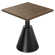AURELIA CNE | Bistrobord | B: 70 x 70 cm | H 76 cm | Valnöt | Benställning: Svart