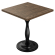 AURELIA DUK | Bistro Tisch | B:T 80 x 80 | H 77 cm | Walnuß | Gestell: Schwarz