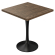 AURELIA LEO | Bistropöytä | L:S 60 x 60 | K 77 cm | Pähkinäpuu | Runko: Musta