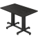 AURELIA PLO | Tavolo da bistrò | L: 120 x 70 cm | H: 76 cm | Nero | Chassis: Nero