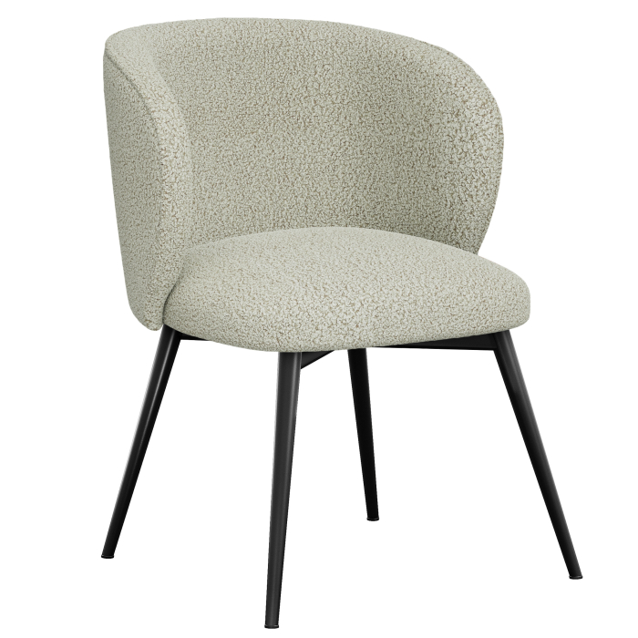 Ava | Hotel Stuhl | Beige | Teddystoff