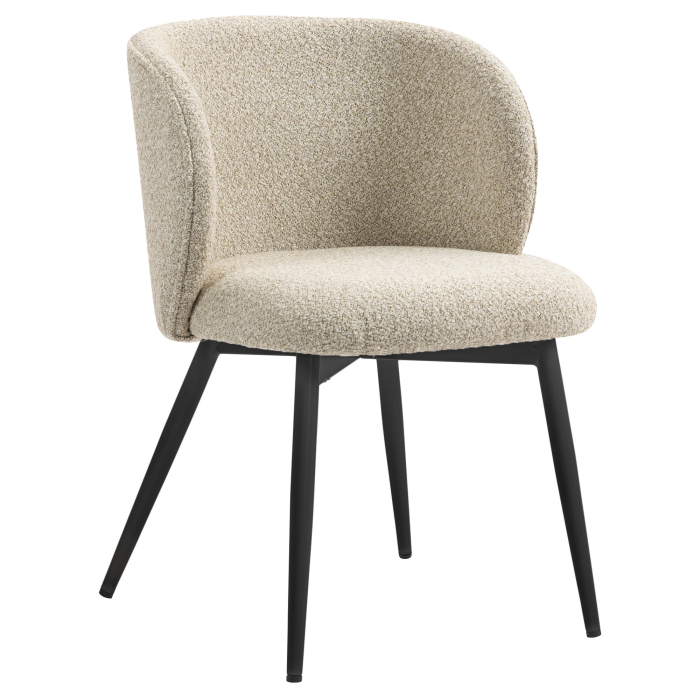 Ava | Chaise d'hôtel | Beige | Tissu Teddy