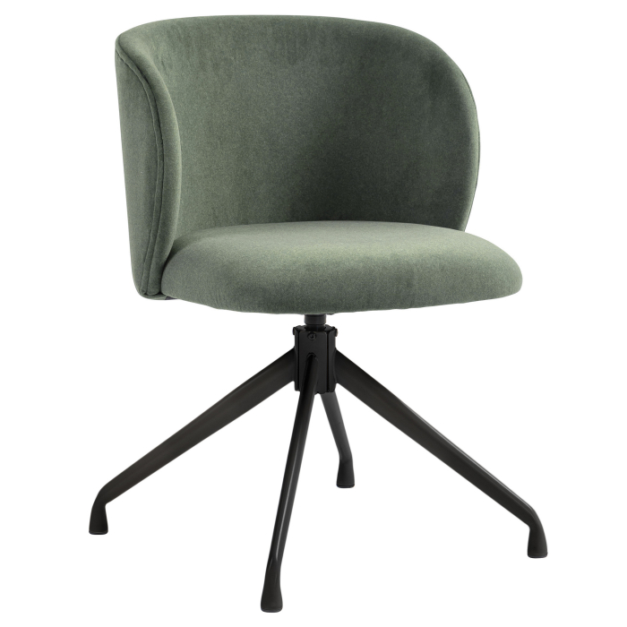 Ava | Hotel Chair | Green | Velvet | Swivel Base